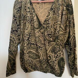 Beautiful Sweater
Great colors, green, black, tan.